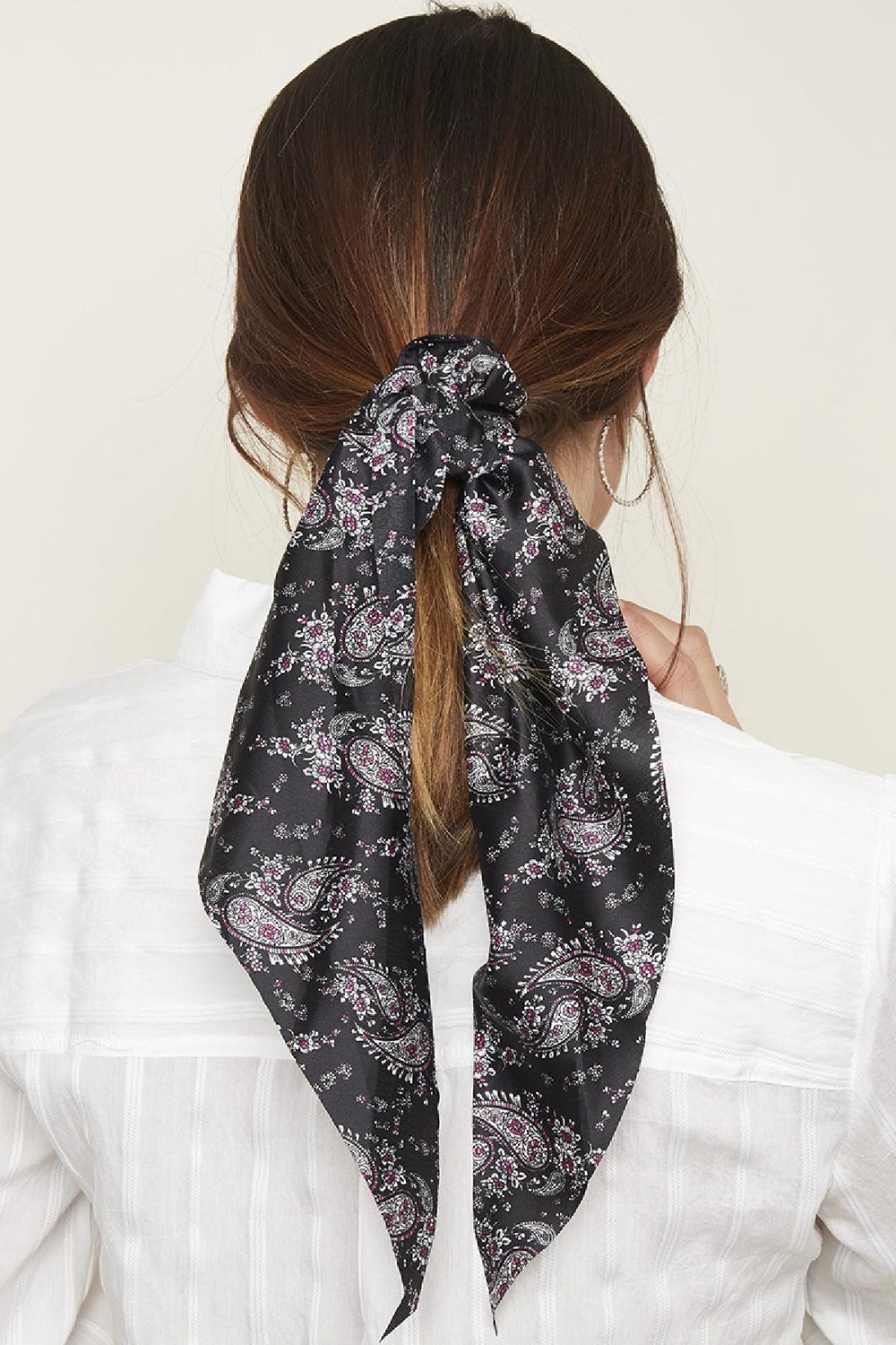 Scrunchie Britta Negro Poliéster h5Imagen2